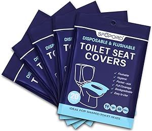 SFOPORD XL 100PCS Toilet Seat Covers Disposable - Flushable Paper Toilet Seat Cover is Travel Acc... | Amazon (US)