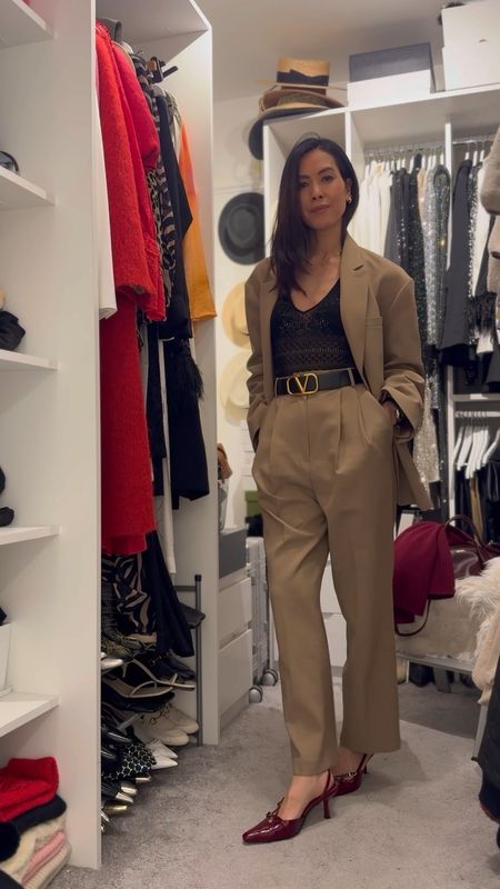 My day to night look 

Suit Frankie shop 
Blazer size XS
Trousers size small
Belt size 75
Body size small
Knit size small


#LTKover40 #LTKstyletip #LTKworkwear