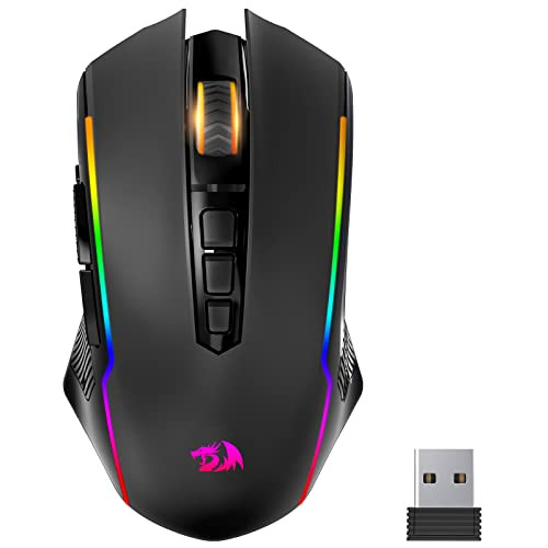 Redragon Gaming Mouse, Wireless Mouse Gaming with 8000 DPI, PC Gaming Mice with Fire Button, RGB ... | Amazon (US)