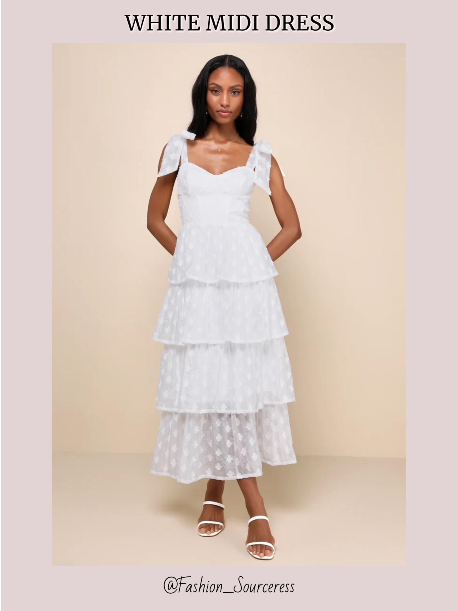 ruffled linen wrap midi dress Natural Linen Wrap Dress with Playful Frills & Waist Belt