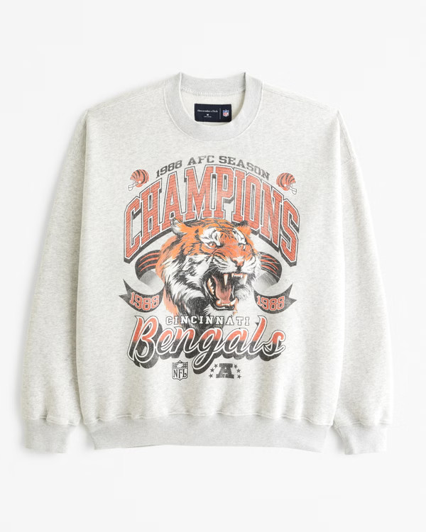 Cincinnati Bengals Graphic Crew Sweatshirt | Abercrombie & Fitch (US)