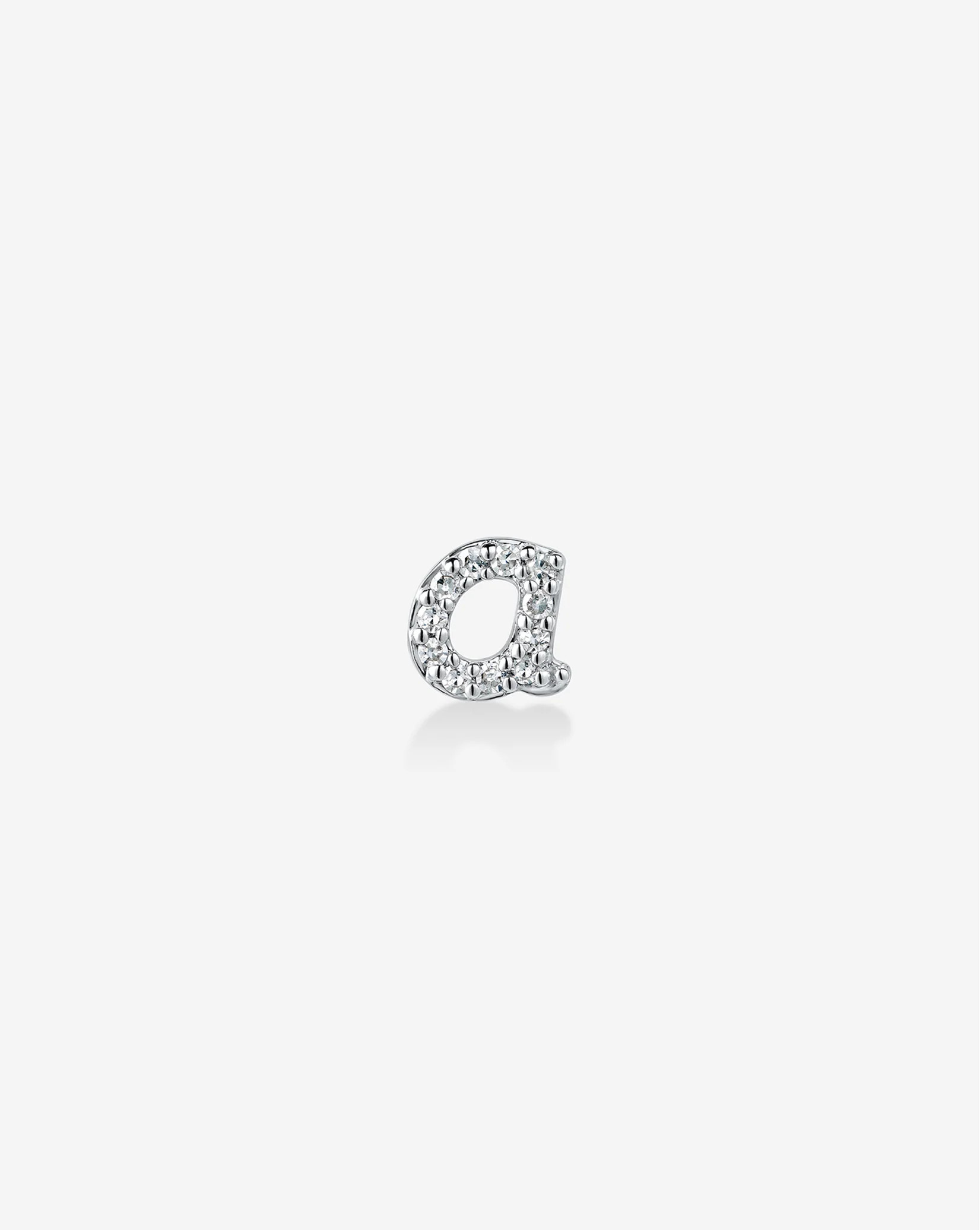 Mini Letter Pavé Stud | Ring Concierge