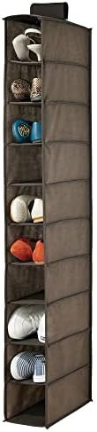 mDesign Hanging Shoe Rack - Shoe Storage with Ten Compartments - Purses, Handbags or Shoes Space ... | Amazon (DE)