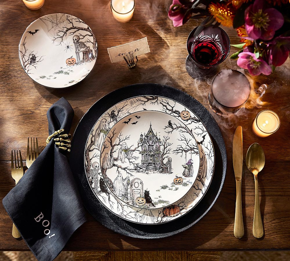 Skeleton Hand Napkin Rings - Set of 4 | Pottery Barn (US)