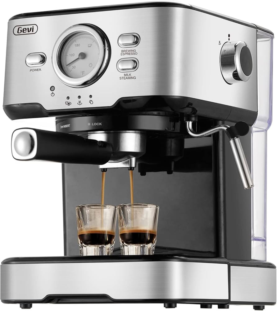 Gevi Espresso Machine 15 Bar Pump Pressure, Expresso Coffee Machine With Milk Frother Steam Wand,... | Amazon (US)