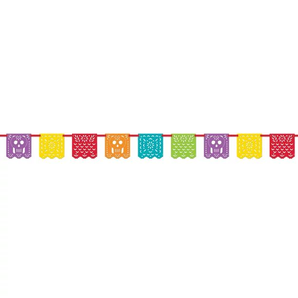 Papel Picado Mexican Fiesta Banner, 13ft | Walmart (US)