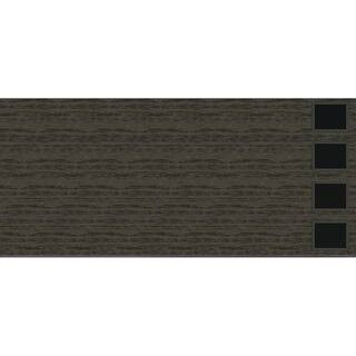 Modern Steel 16 ft. X 7 ft. 18.4 R-Value Insulated Wook Look Slate Garage Door with Windows | The Home Depot