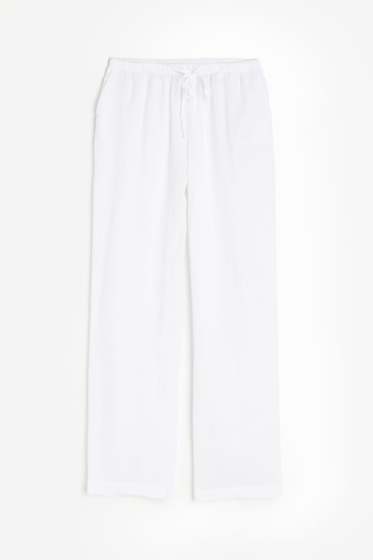 H & M - Linen Pants - White | H&M (US + CA)