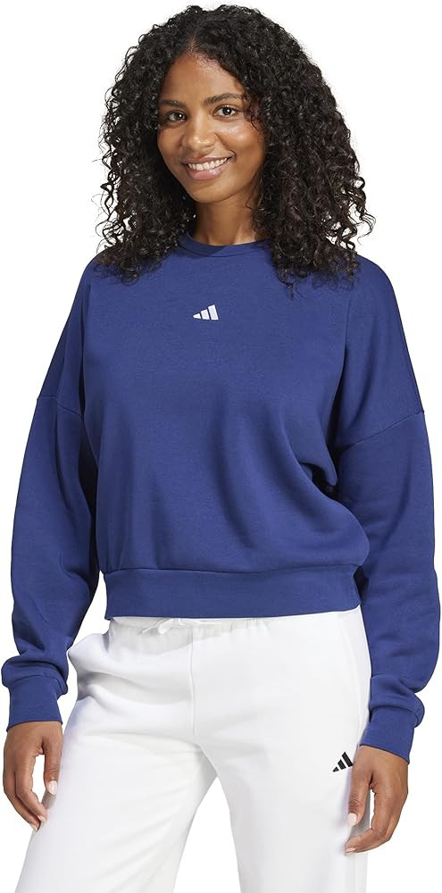 adidas Women’s Essentials Small Logo Feel Cozy Sweatshirt | Amazon (US)