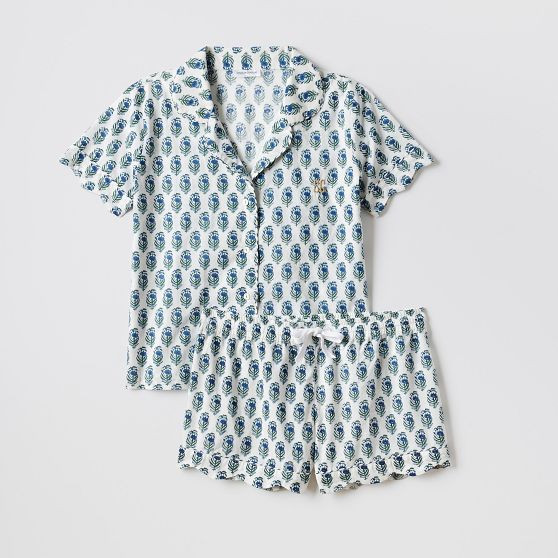 Block Print Short Pajama Set | Mark and Graham