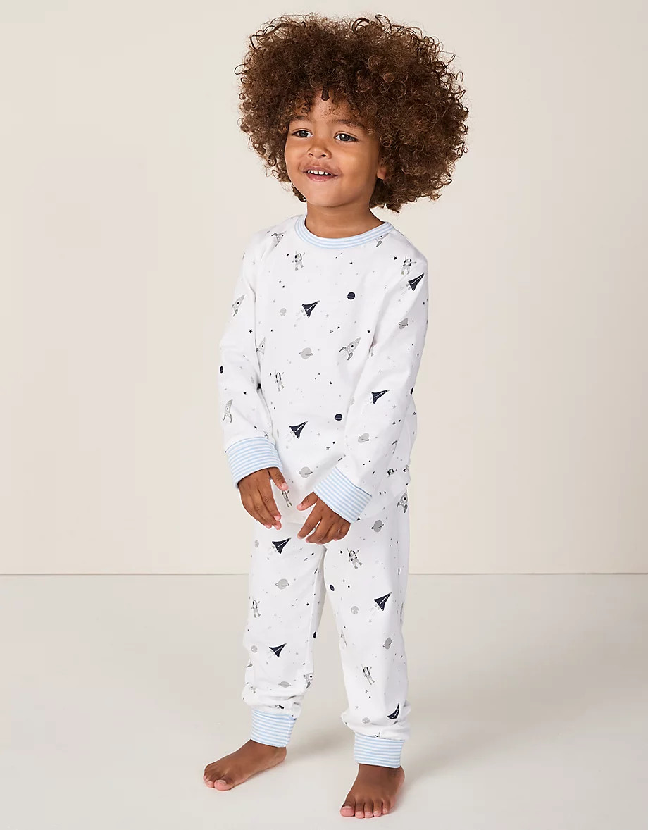 Organic Cotton Slim Fit Rocket Pyjamas (2–12yrs) | The White Company UK & ROW