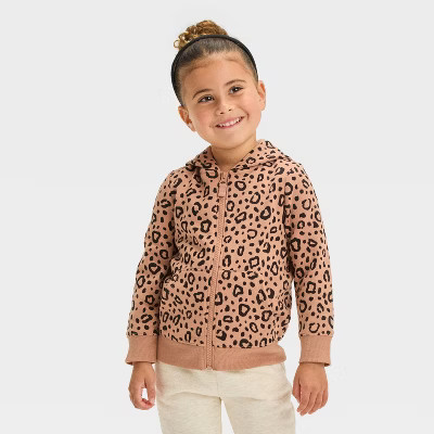 Toddler Girls' Fleece Zip-Up Sweatshirt - Cat & Jack™ | Target