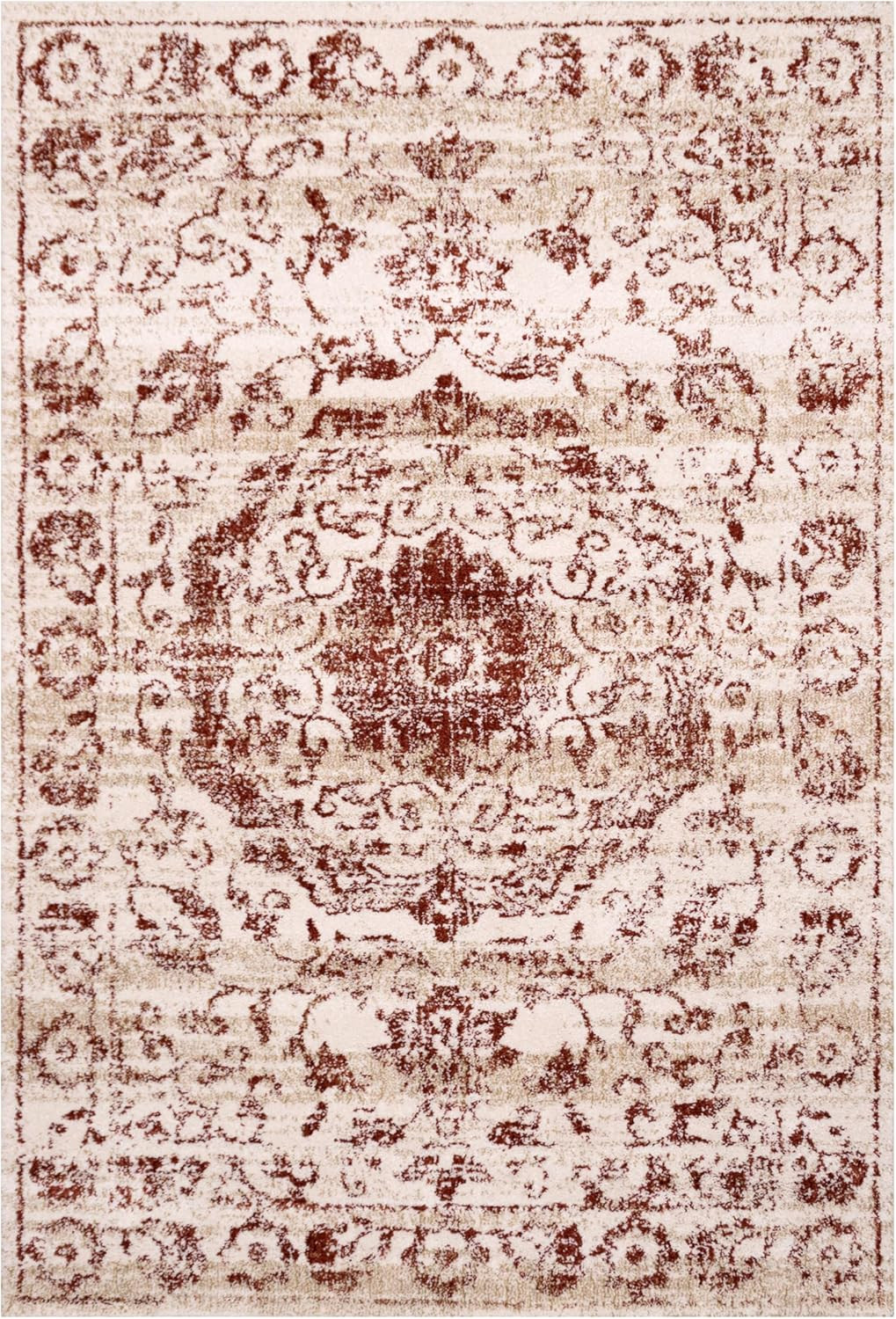 Orian Rugs Simply Southern Cottage Area Rug - Southern Grace Charm Rust in 2' x 3' | Amazon (US)