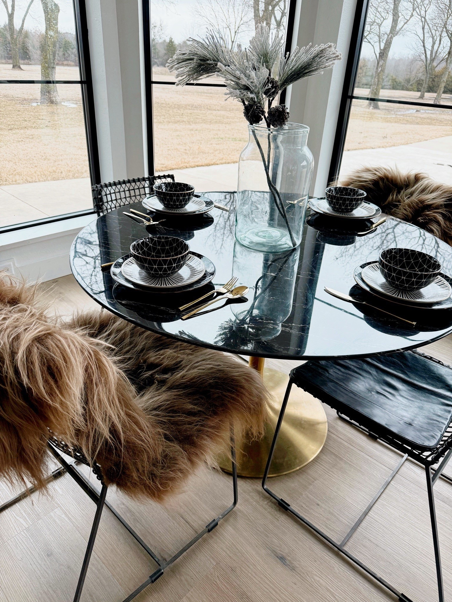 Dining room faux marble table 

#LTKOver40 #LTKHome #LTKSeasonal