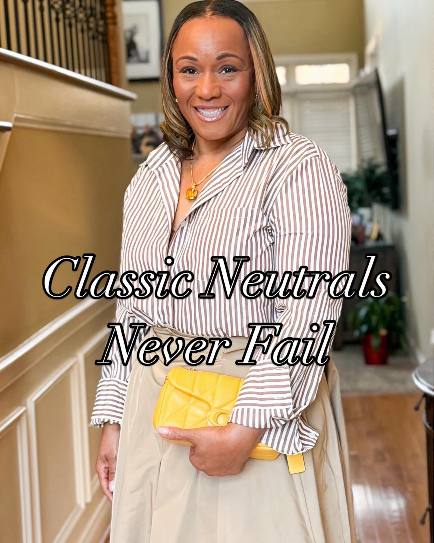 Coach Bag  + Classic Neutral Outfit 

Styled this neutral skirt with a striped blouse and my Coach quilted bag for a timeless, elevated look. The pop of color adds the perfect luxury touch. 
Linking my Coach bag and outfit details. 

#LTKItBag #CoachStyle #ClassicWardrobe #Over50Style #ltkootd 

