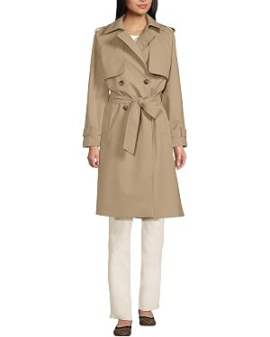 Lands' End Women's Squall Waterproof Modern Trench Coat | Amazon (US)