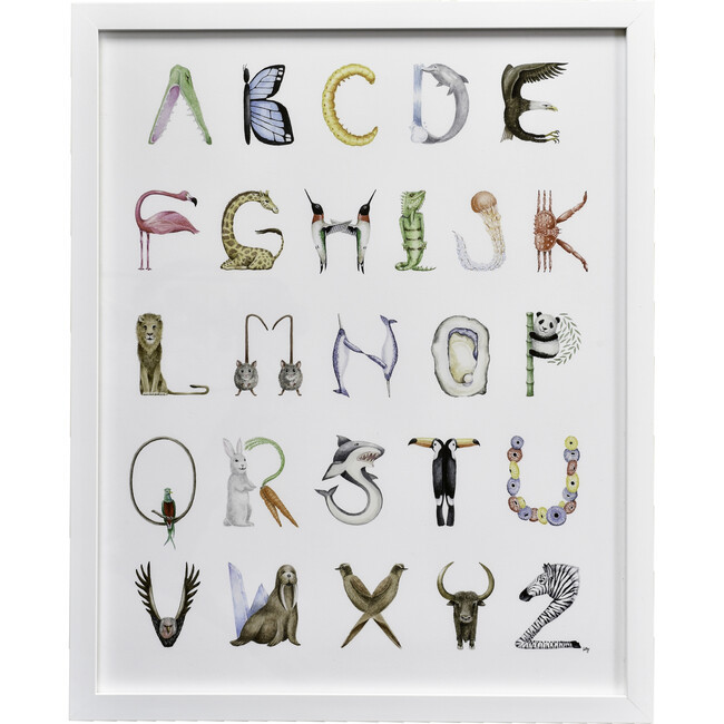The Letter Nest | Animal Alphabet, 16"" x 20"" | Maisonette | Maisonette
