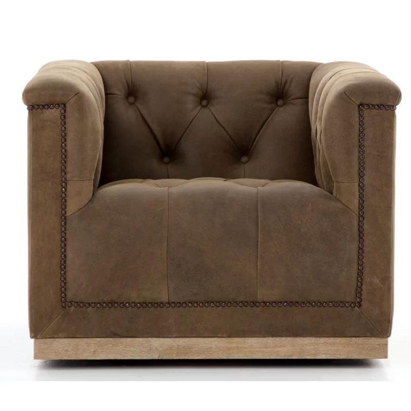 Byer Upholstered Swivel Armchair | Wayfair North America