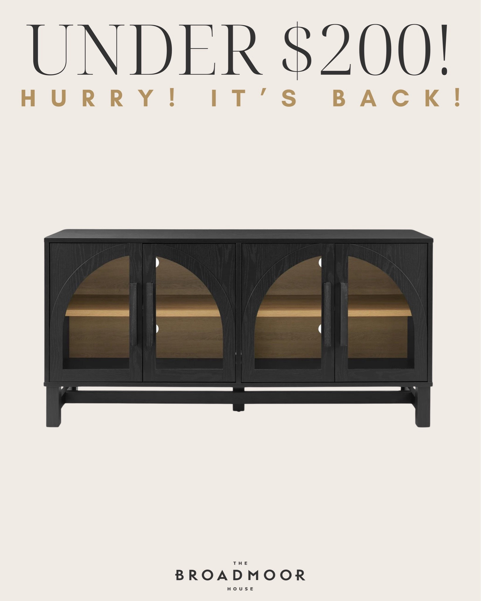 Hurry!! The Walmart cabinet is back!!! 


Media console, tv stand, Walmart, Walmart home, Walmart find



#LTKSeasonal #LTKStyleTip #LTKHome