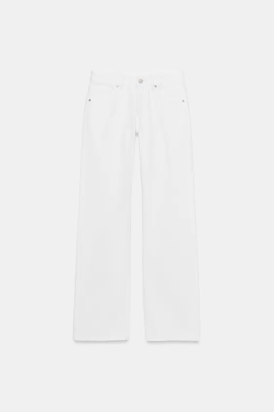 NIEDRIGER BUND \u2013 WIDE LEG \u2013 MAXIL\u00c4NGEFive-Pocket-Jeans mit niedrigem Bund. Langes,... | Zara DE