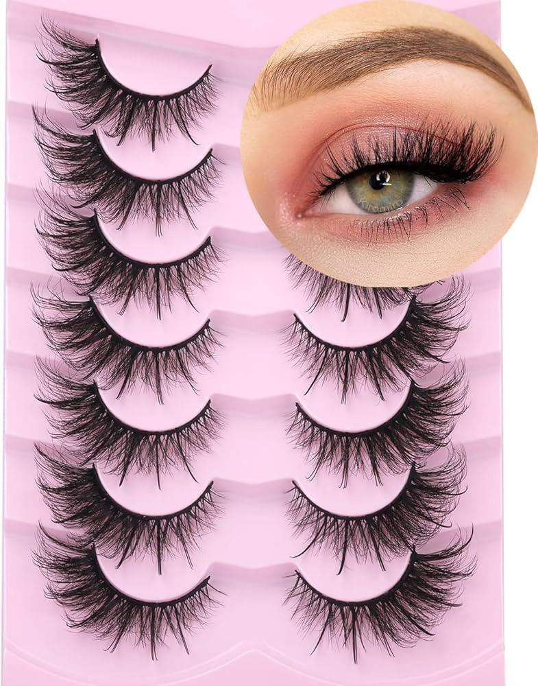 Fox Eye Lashes Wispy Faux Mink Lashes Fluffy Fairy Cat Eye Lashes That Look Like Extensions Spiky... | Amazon (US)