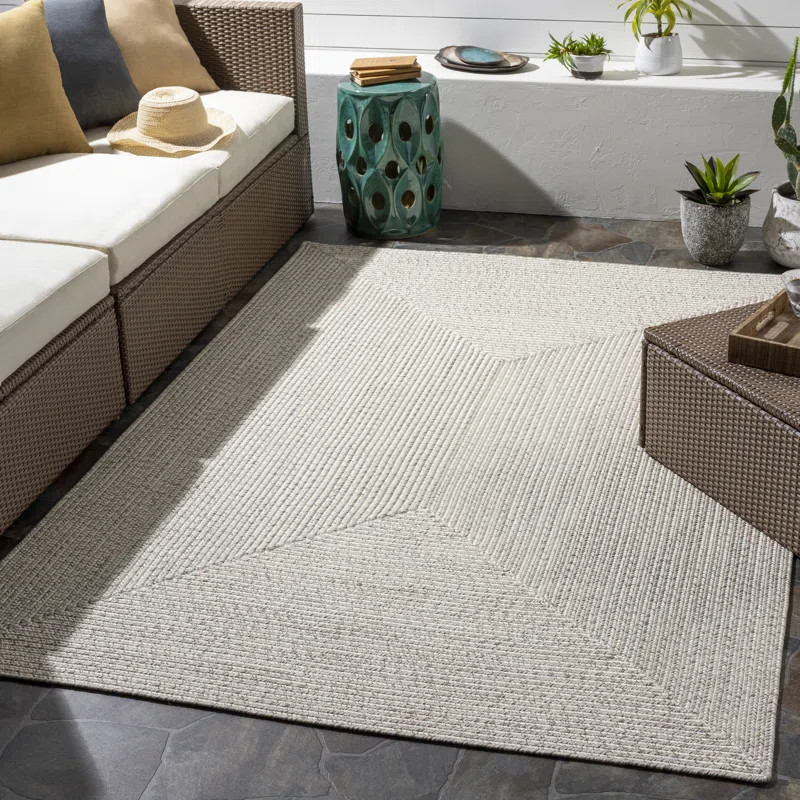 Leroux Cream Indoor/Outdoor Area Rug | Wayfair North America