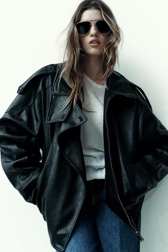 FAUX LEATHER JACKET | Zara UK