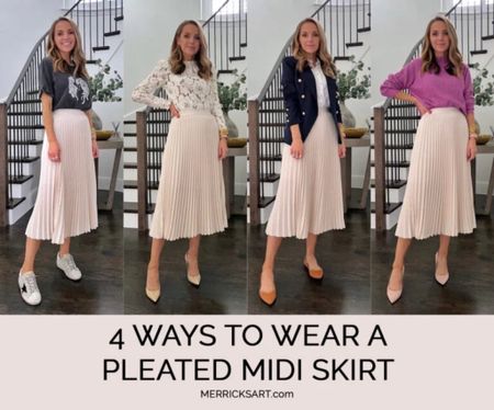 Styling a pleated midi skirt 

#LTKWorkwear #LTKStyleTip #LTKSeasonal