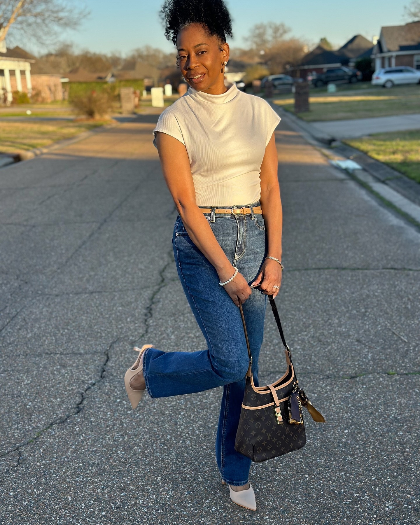 This Reinvention is God’s ✨

I used to think reinvention meant doing more—chasing, striving, and figuring it all out on my own. But God showed me that true transformation comes from surrender. When I let Him lead, everything shifted—my steps became lighter, my purpose clearer, and my confidence unshakable.

If you’re feeling the pull toward something new, trust that He is working. Your reinvention is His masterpiece in progress. 💛

Outfit Details:
👚 @sheinofficial 
👖 @tjmaxx 
🧥 @hm 
👠 @amazonfashion 
💍 @amazonfashion 

Lip Combo:
Lip Liner @thelipbar in Straight Living
Lipstick @anastasiabeverlyhills Lip Velvet in Peachy Nude

Drop a 🤍 in the comments if you’re trusting God in this season! 

xoxo, Mystiqua Trinette

#GodsPlan #OOTD #OOTDinspo #OOTDfashion #OOTDstyle #ChicOOTD #CasualOOTD #dailyootd #StyleDiaries #FashionOver40 #StyleOver40 #over40style #over40fashion