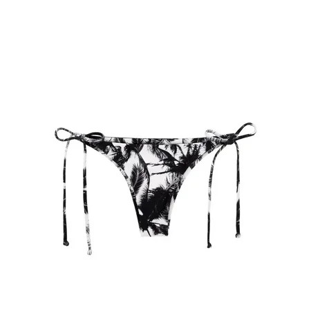 Venice Tie Side Brazilian Bikini Bottom - Polynesian Palm Print | Walmart (US)