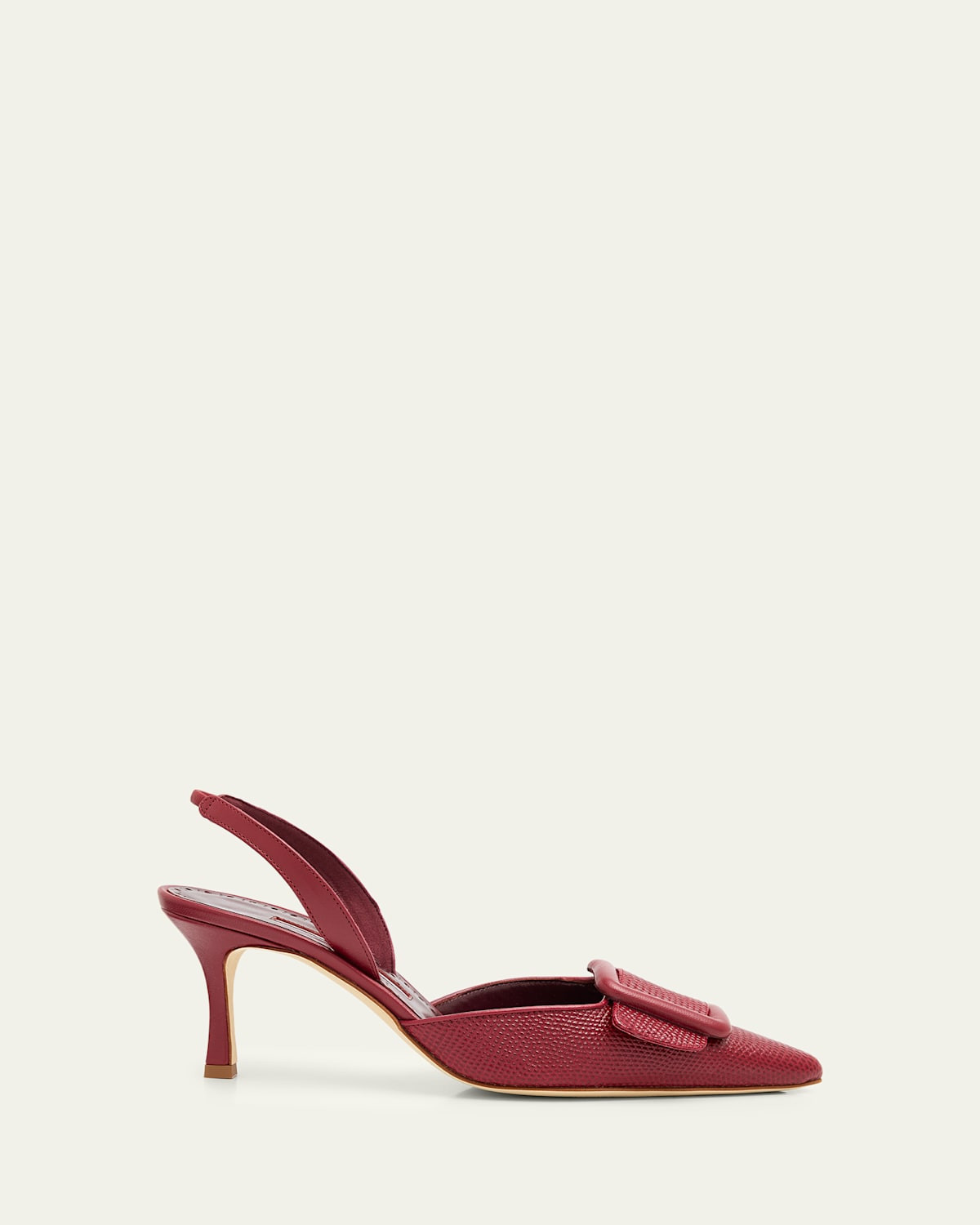 70mm Mayslibi Embossed Leather Slingback Pumps | Bergdorf Goodman