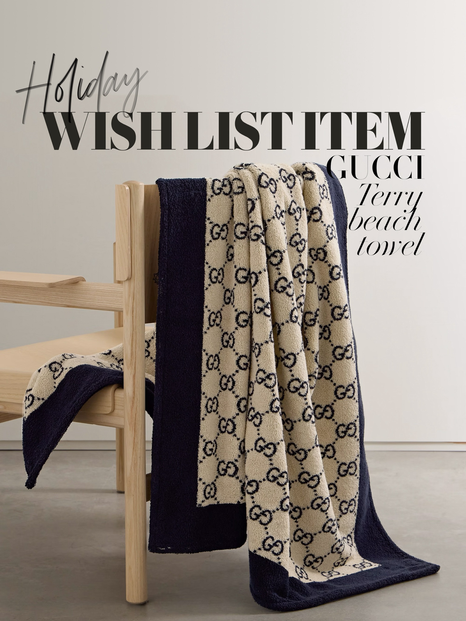 Holiday wish list items incoming… This Gucci towel is giving major chic vibes for the poolside 🌊🌊
Gucci monogram beach towel | Designer summer | High end accessories | Beach outfits | Summer outfit ideas | Poolside 

#LTKsummer #LTKswimwear #LTKtravel