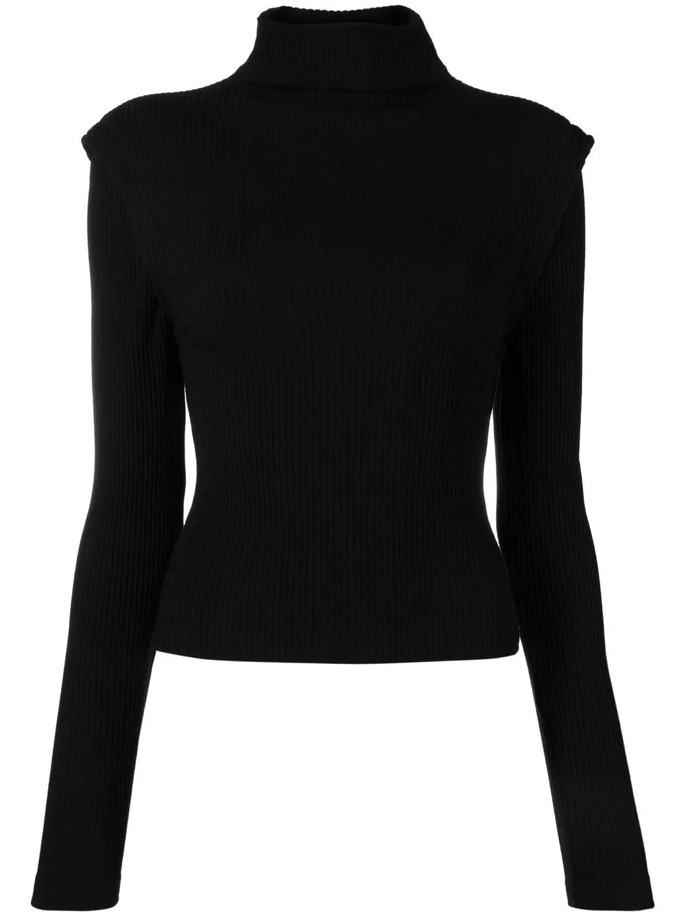Maje padded-shoulder Knit Jumper - Farfetch | Farfetch Global