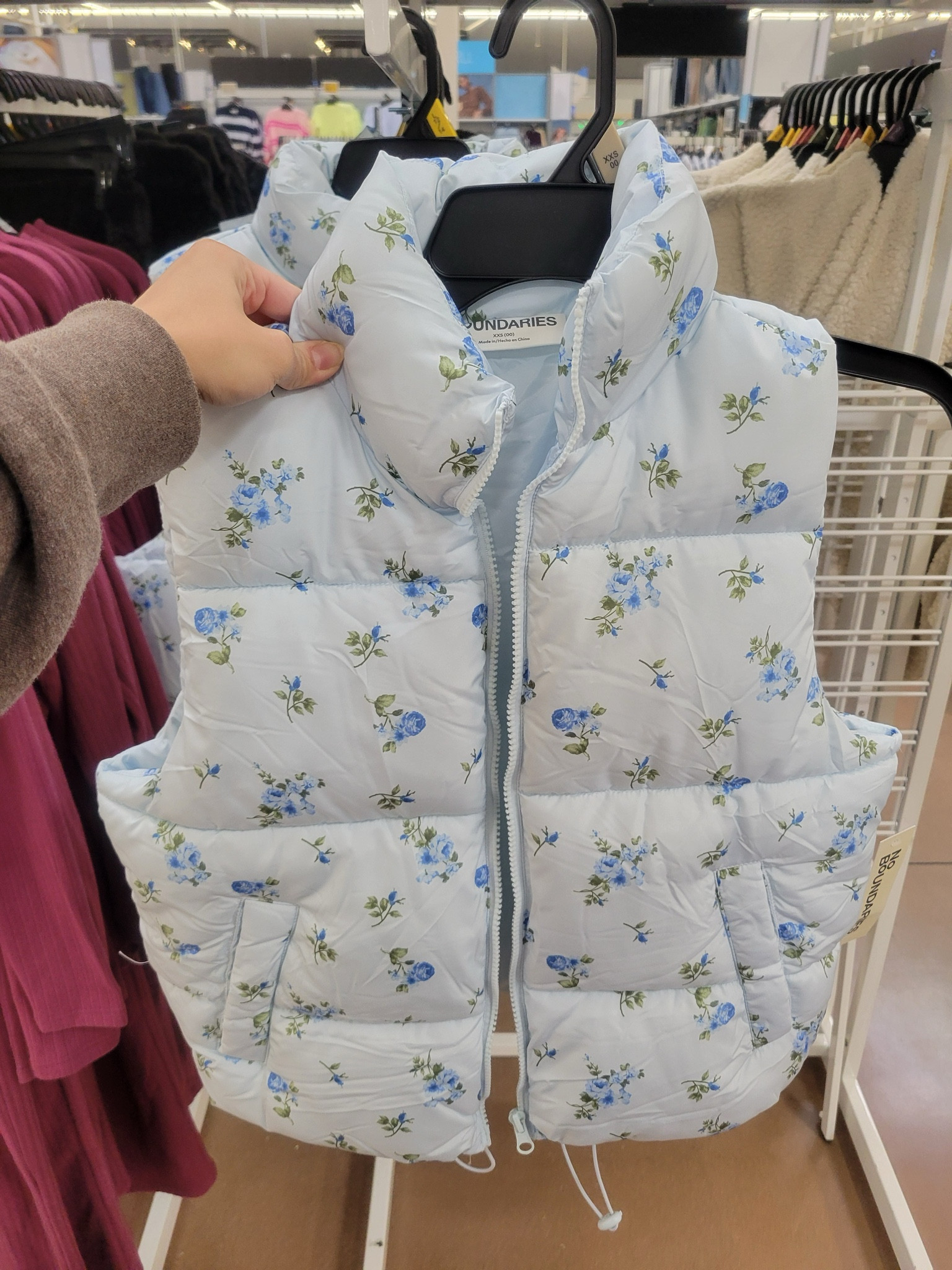 Women's printed puffer under $20. Cute and affordable fashion. Walmart find. Spring must have. Cute trendy. Look for less.  

 #LTKgrwm #LTKootd #LTKFindsUnder50