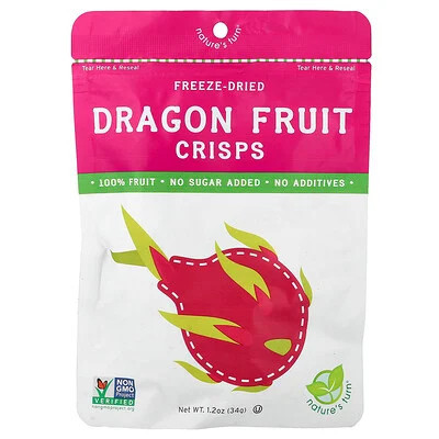 Nature's Turn, Freeze-Dried Dragon Fruit Crisps, 1.2 oz (34 g) | iHerb