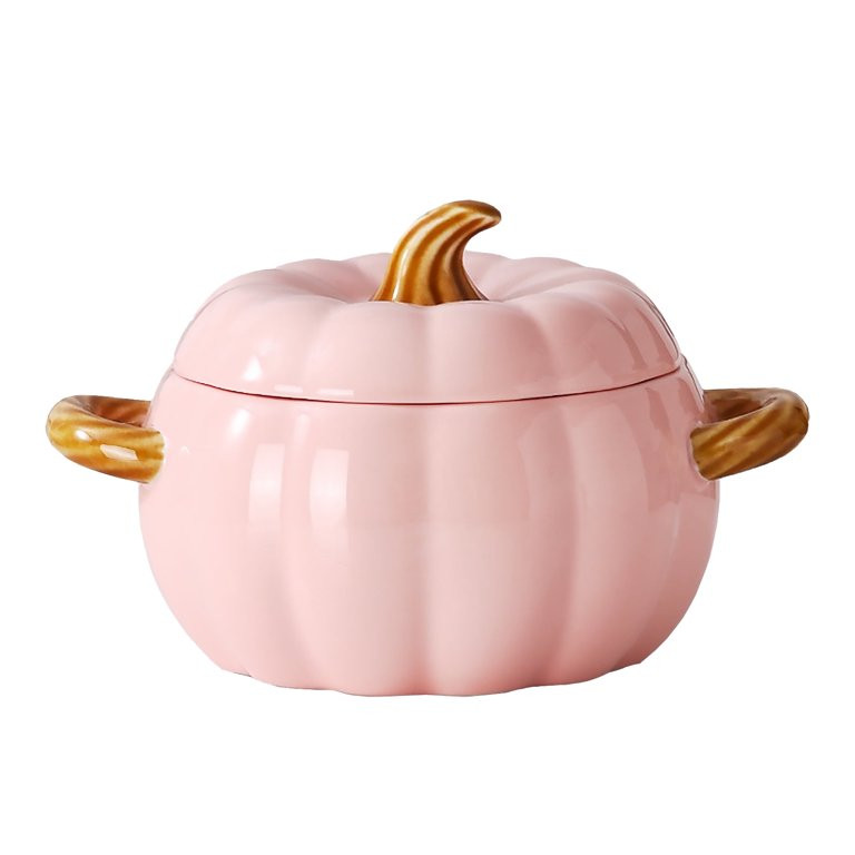 Dutch Oven Pot with Lid, Pumpkin Pottery Dessert Saucepan, Mini Baking Dish Cute Pumpkin Bowl, Co... | Walmart (US)