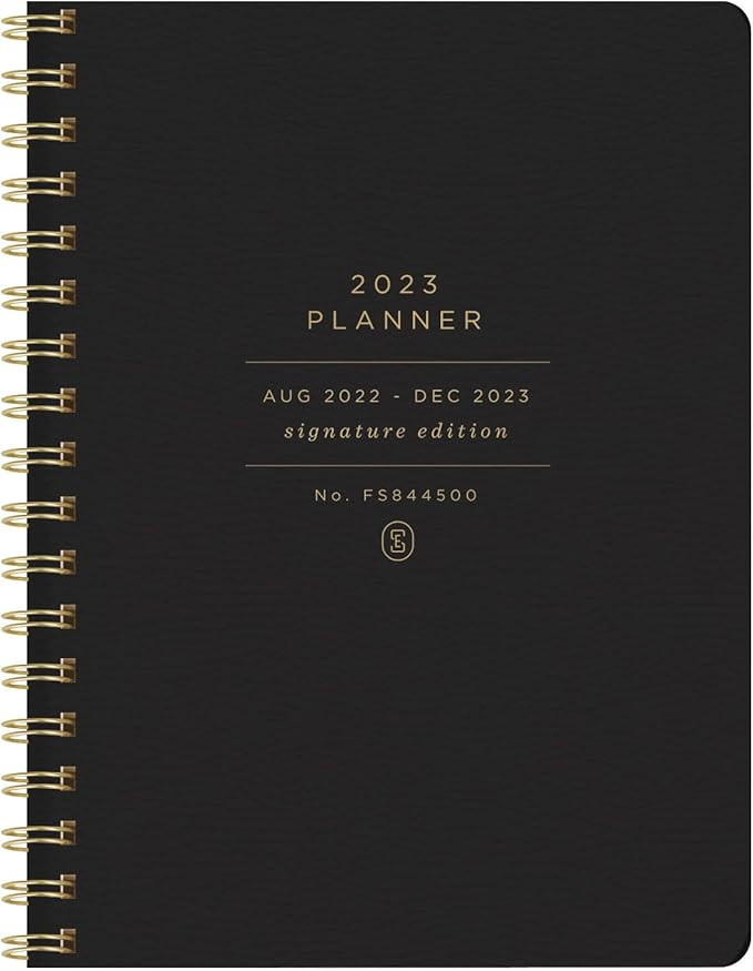 Fringe Studio 2023 Spiral Planner, Aug 2022 - Dec 2023, 17 Month Weekly and Monthly , Faux Leathe... | Amazon (US)