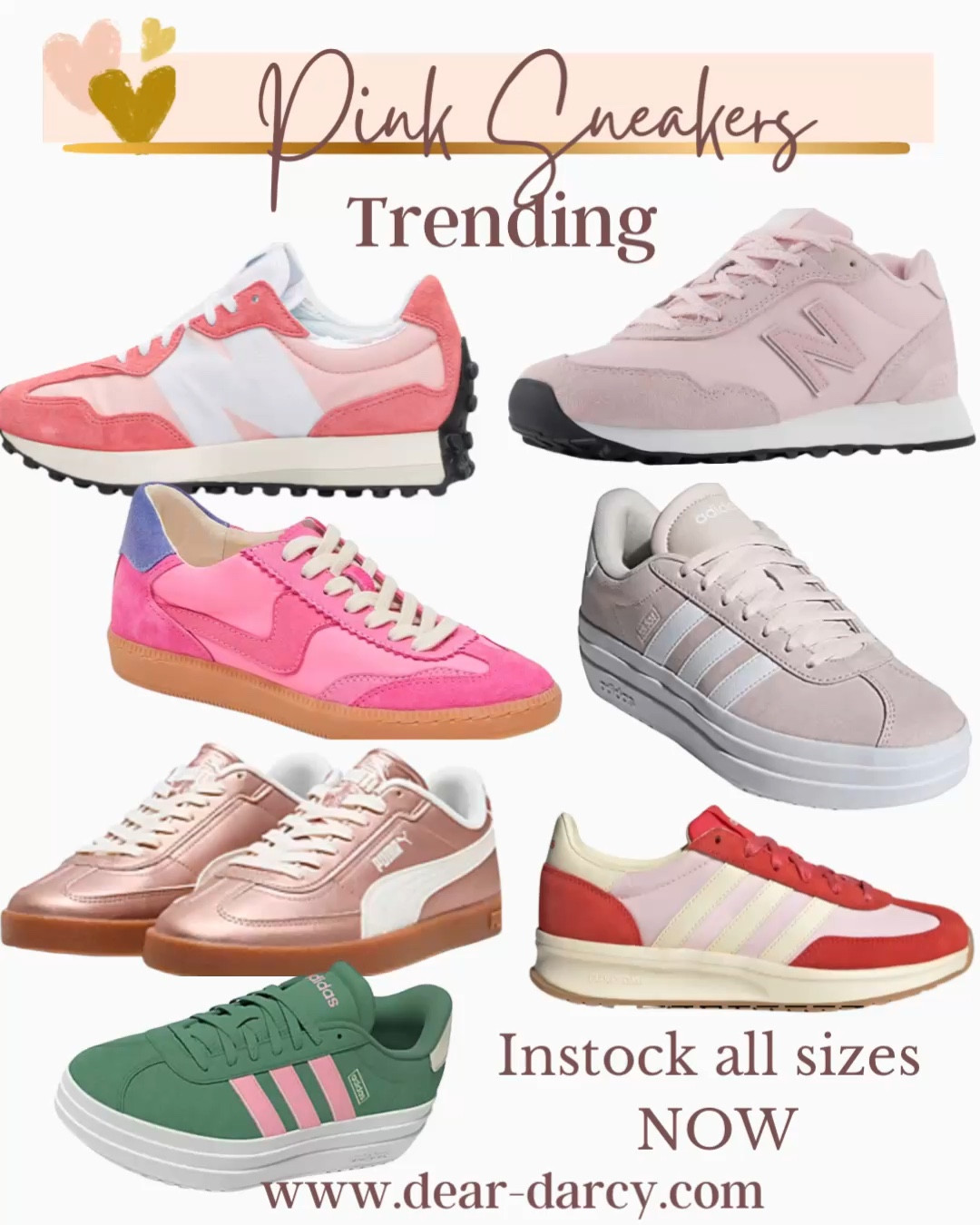 Trending
Pink sneakers for woman

New balance
Addis
Dolce vita 
Puma



#LTKShoeCrush #LTKStyleTip #LTKSaleAlert