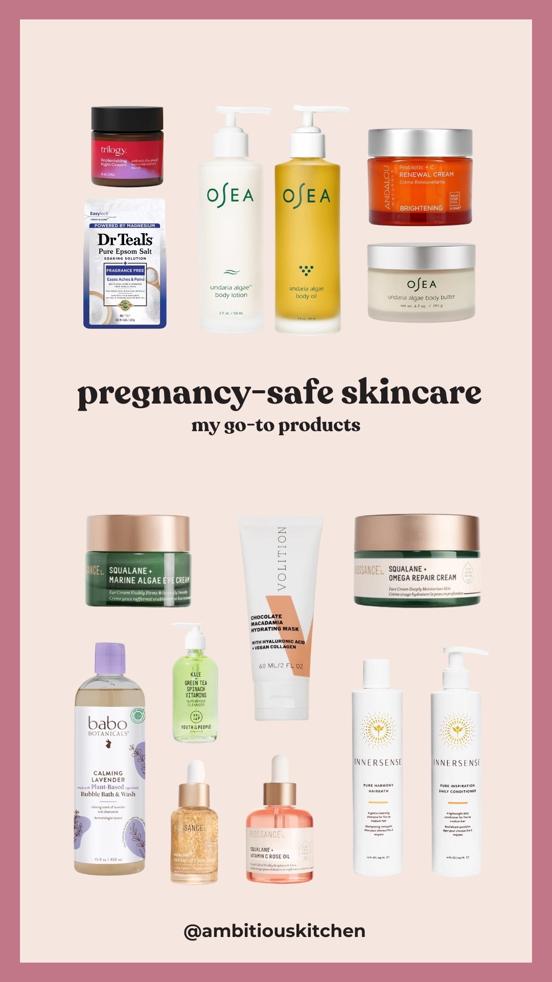 my go-to skincsre products for pregnancy including everything for my face + body! #skincare 

#LTKBaby #LTKBump
