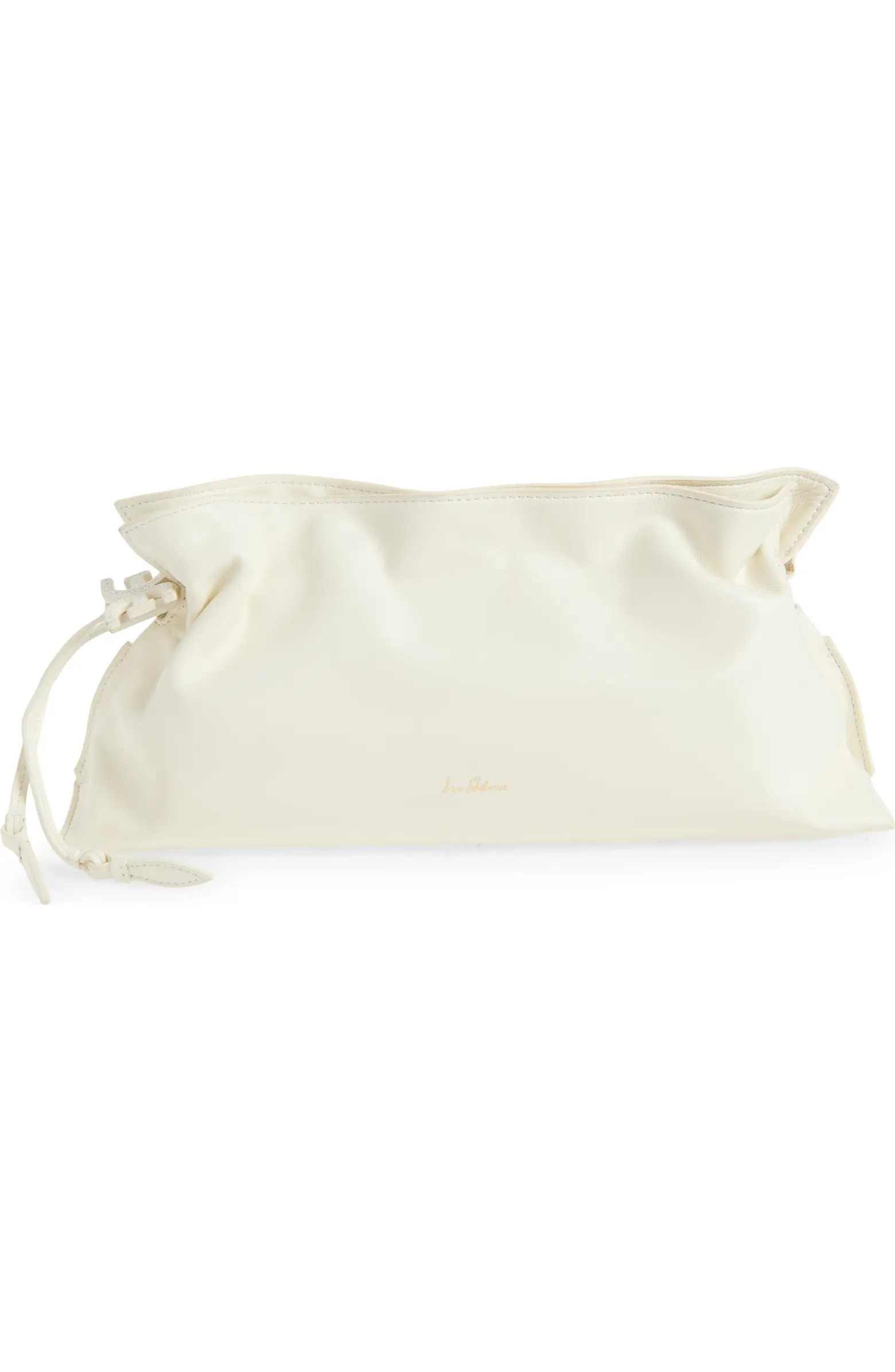 Poppy Oversize Stud Leather Clutch | Nordstrom