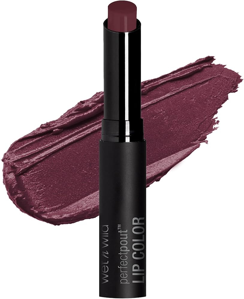 wet n wild Perfect Pout Lipstick, Dark Red 99% Chance Of Wine, Vegan | Gluten-Free | Cruelty-Free... | Amazon (US)