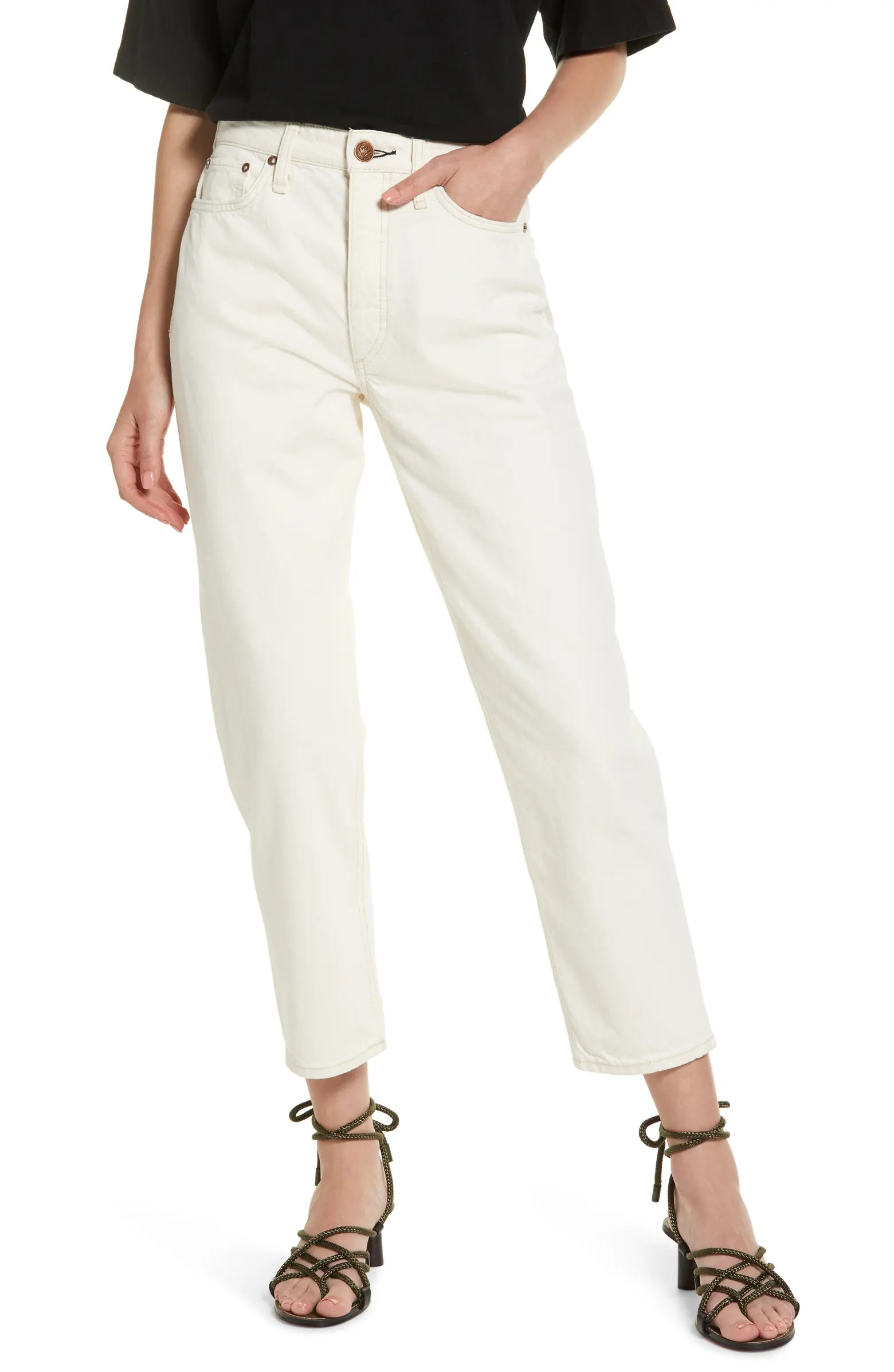 rag & bone Alissa High Waist Crop Barrel Leg Jeans | Nordstrom | Nordstrom