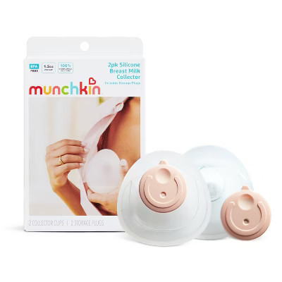 Munchkin Silicone Breast Milk Collector Cup with Storage Plug - 2pk | Target
