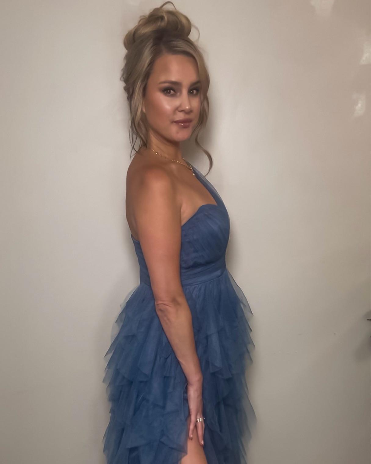 Wedding guest dress but make it ✨romantic✨ 💙 The tulle, the ruffles, the fit — this one is SO pretty for a summer wedding or formal event. Linking the dress + details here!

#LTKgrwm #LTKootd #LTKWedding