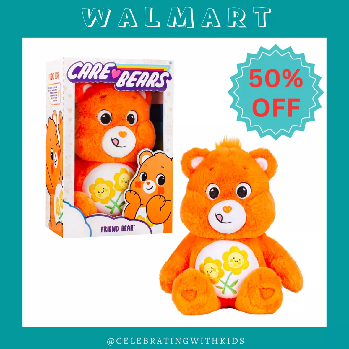 Care Bears 14 Plush - Friend Bear - Soft Huggable Material