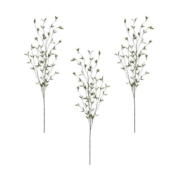 Sullivans 52" Artificial Green Foliage Branch Set of 3 - 16"L x 11"W x 52"H | Bed Bath & Beyond