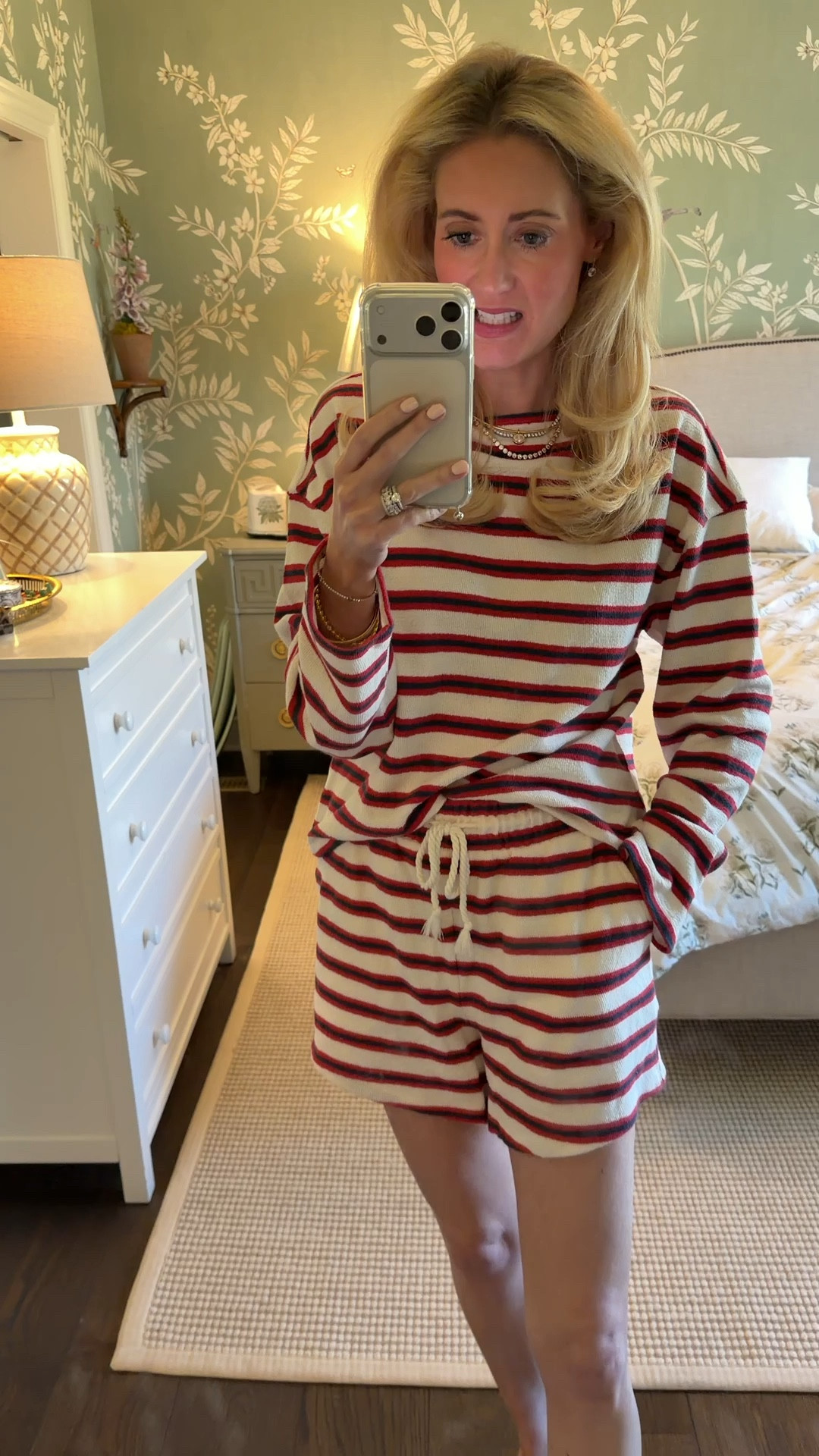 Striped set for cozy morning coffee or evenings by the fire!! 

@Target 