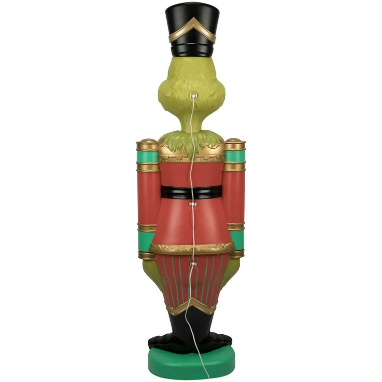 Dr. Seuss' The Grinch Giant Christmas Nutcracker LED Blow Mold Outdoor Decor, 22.04" x 15.94" x 7... | Walmart (US)