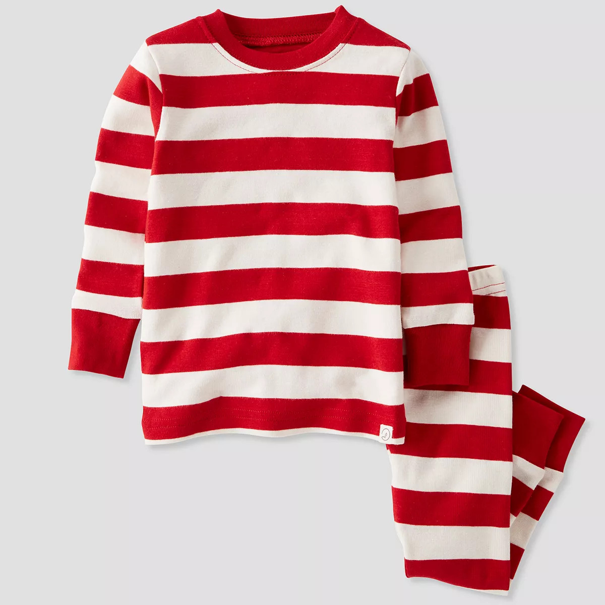 Baby Little Planet by Carter's Organic Cotton Red & White Striped Pajama Set | Kohl's