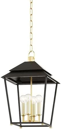 Hudson Valley Lighting Natick - 4 Light Pendant-19.25 Inches Tall and 12.5 Inches Wide-Aged Brass... | Amazon (US)